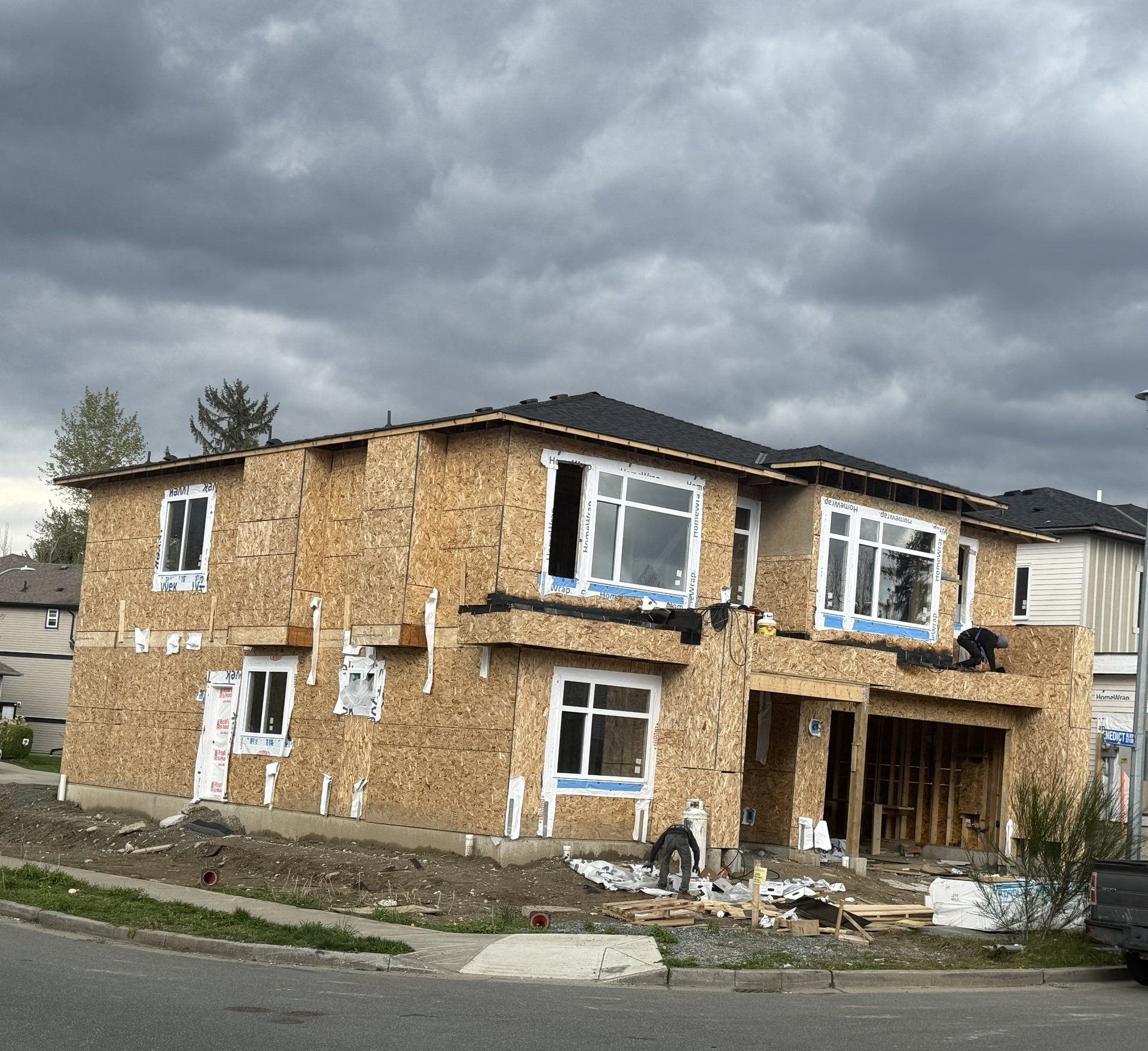 A completed Innovation Roofing project in New Westminster, BC
