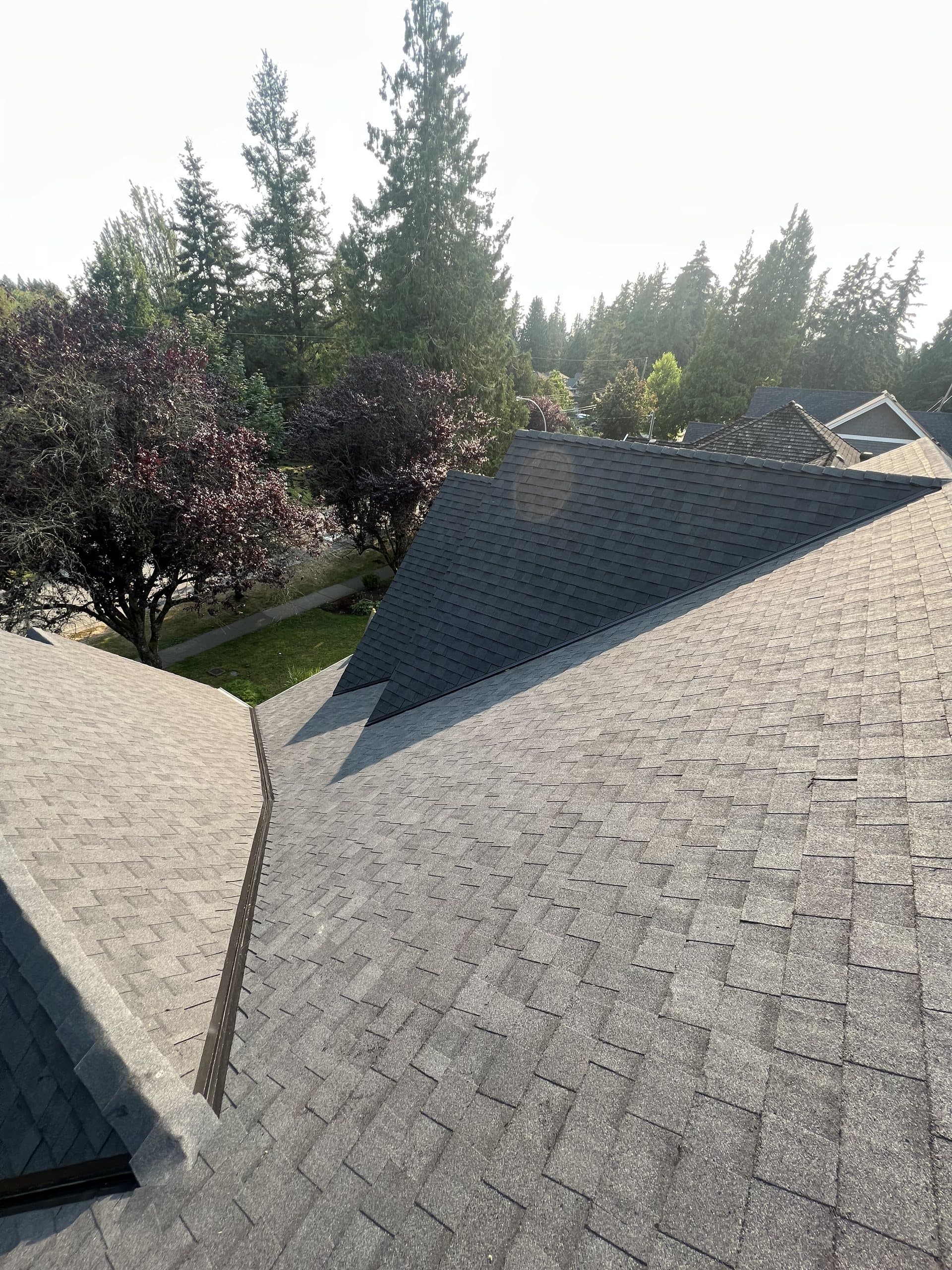 A completed Innovation Roofing project in Langley, BC
